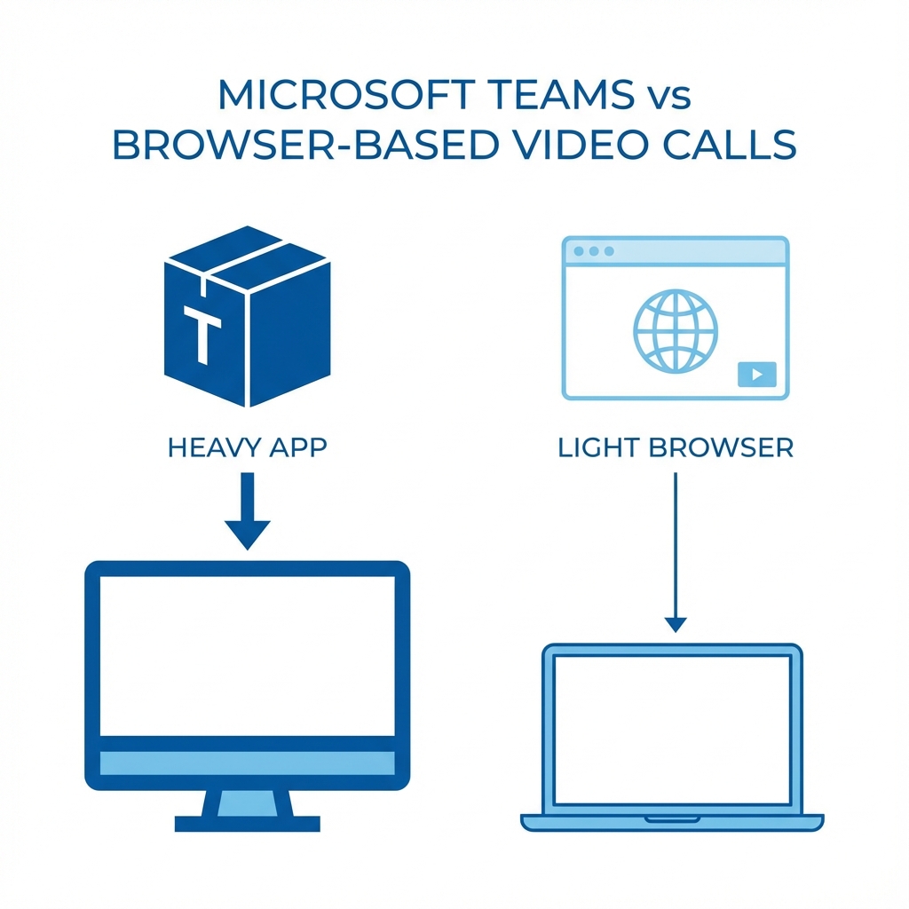Microsoft Teams vs Browser-Based Video Calls: When Simpler Wins
