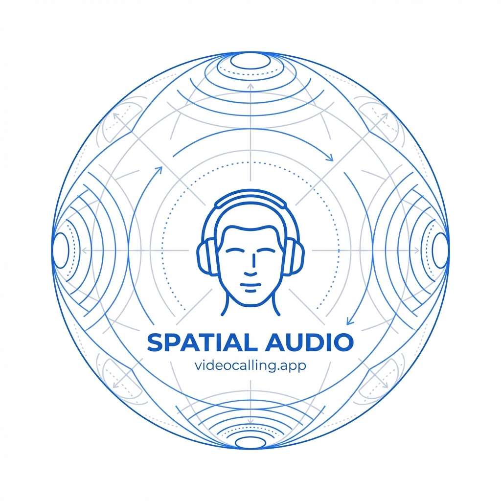 Illustration of Spatial Audio in video calling